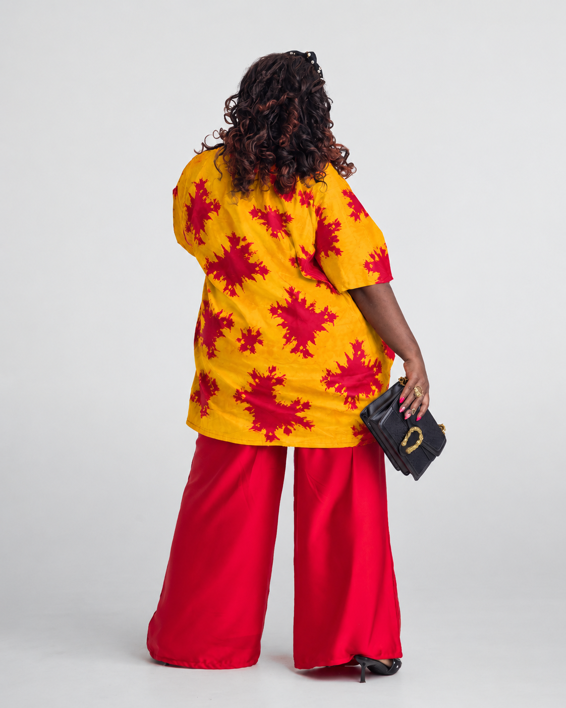 Moyo Draped Two-Piece Set — Solar