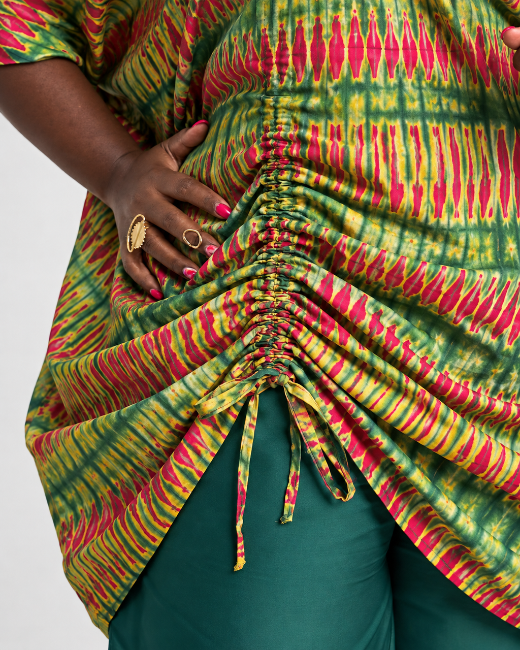Moyo Draped Two-Piece Set — Tropic