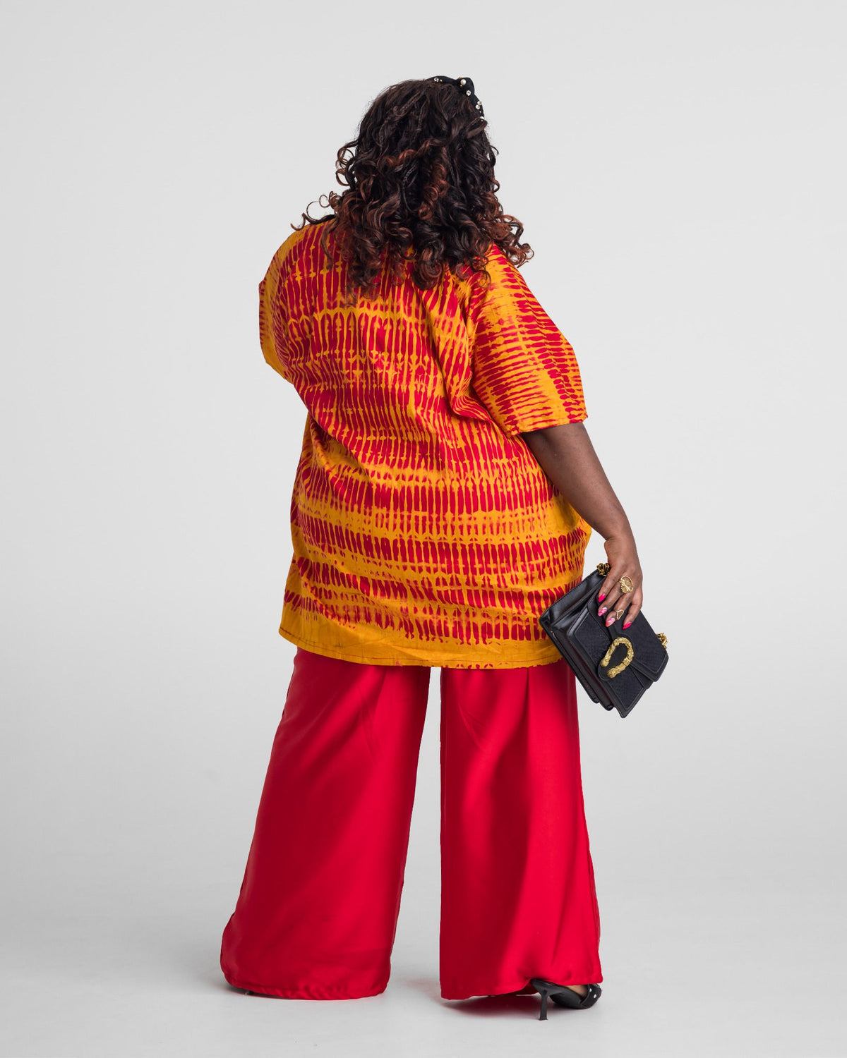 Moyo Draped Two-Piece Set — Ember