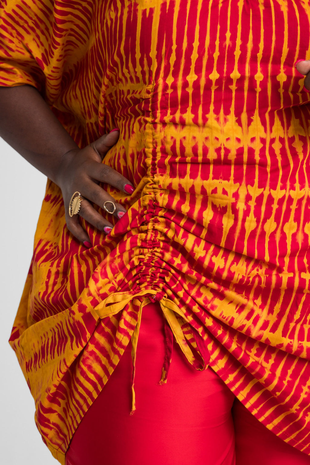 Moyo Draped Two-Piece Set — Ember